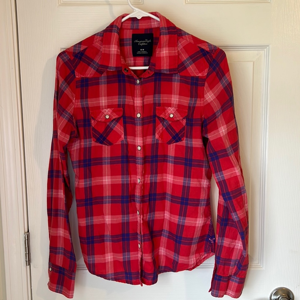 American Eagle Flannel Long Sleeve Size M